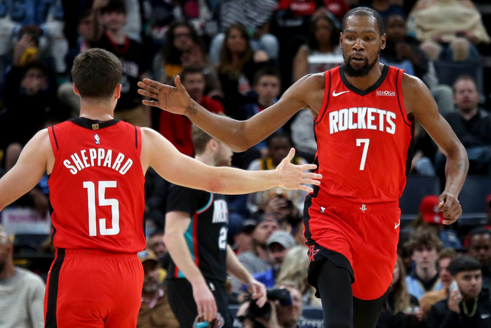 火箭队大胜爵士杜兰特谈季后赛准备与团队协作